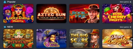 Play the best slot machines at Professor Wins